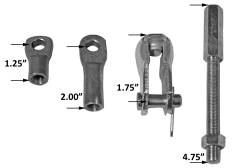 Tuff Stuff Performance - Tuff Stuff Performance Brake Booster Extension Rod And Clevis Kit 4750