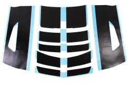 GM (General Motors) - 84047856 - Rally Stripe Decal/Stripe Package, 2016-17 Camaro Coupe V8 1Ss/2Ss, Black (Gba)