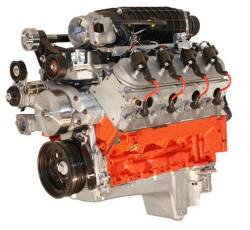BluePrint Engines - BPLS4080SCT BluePrint Engines 408CI 725HP Stroker Crate Engine, GM LS Style, Dressed Longblock with Supercharger, Aluminum Heads, Roller Cam
