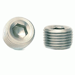 Clearance Items - Performance Stainless Steel 1023 Plug, 3/8" pipe thread, socket head, 1/2" length (800-PSS1023)