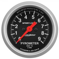 AutoMeter - AutoMeter Sport-Comp Electric Pyrometer Gauge Kit 3344-M