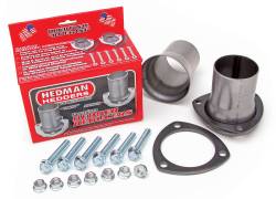 Hedman Hedders - Hedman Hedders 3 In. Ball & Socket Style Header Reducers; 2-1/4 In. Exhaust System; Mild Steel 21114