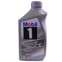 Mobil 1 - 88862479 - 0W40 Mobil 1 Synthetic Oil - 1 Quart