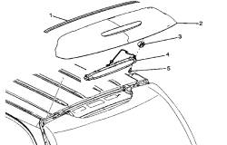 GM (General Motors) - 19120564 - Rear Window Tailgate Molding 2002-2006 Trailblazer Ext Only (Trim Around 3Rd Brakelight)