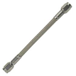 Fragola - FRA360024 - Fragola P.T.F.E. Braided Stainless Steel Hose Assembly (no covering) , - 4,  Straight x Straight, 24" Length