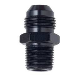 Fragola - Fragola AN Flare Male To Male Pipe Adapter,Straight, Black,8AN To 3/8" NPT 481608-BL