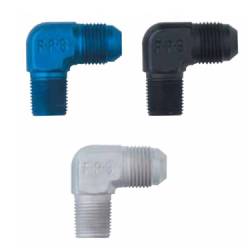 Fragola - FRA482204-CL - Fragola 90 Degree Adapter Male AN To Male Pipe, Clear, 4AN To 1/8" NPT