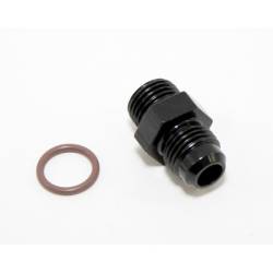 Fragola - Fragola Radius Fitting 8AN Male To 3/4"-16 (8AN) Male With Crush Washer,Black 495103-BL