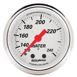 AutoMeter - AutoMeter Arctic White Mechanical Water Temperature Gauge 1332