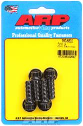 ARP - ARP3506802 - ARP Ford Lower Pulley Bolt Kit, 12 Pt, 4 Pieces, High Performance, 1.000" Uhl, 3/8-16, Black