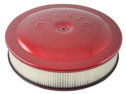 Moroso Performance - MOR65905 - Moroso Racing Air Cleaner, 14" Diameter with 3" Filter, Powder Coated-Red, PCV Adapter Included