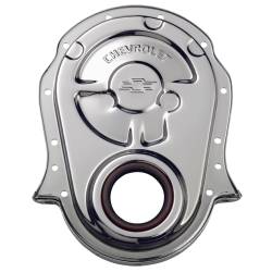 Proform - Proform Parts 141-216 - Chrome Stamped Steel Timing Chain Cover - 65-90 BBC
