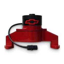 Proform - Proform Electric Engine Water Pump; Aluminum; Red With Bowtie Logo; Fits BB Chevy 141-672