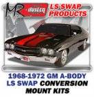 LS Engine Swap Kits - 1968-72 GM A Body LS Engine and Trans Conversion Mount Kits