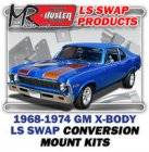 LS Engine Swap Kits - 1968-74 GM X Body LS Engine and Trans Conversion Mount Kits