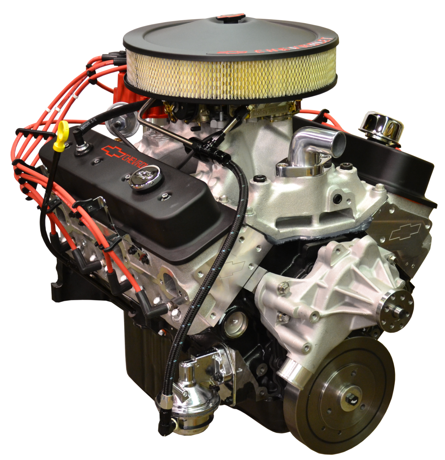 Small Block Crate Engine By Pace Performance Prepped Primed Sp3 435hp Black Finish Gmp 2x
