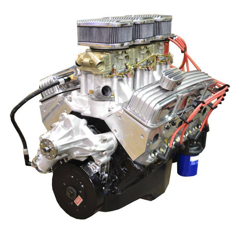 BP35513CT1- Pace SBC 355CID 390HP Holley Tri-Power Crate Engine with ...