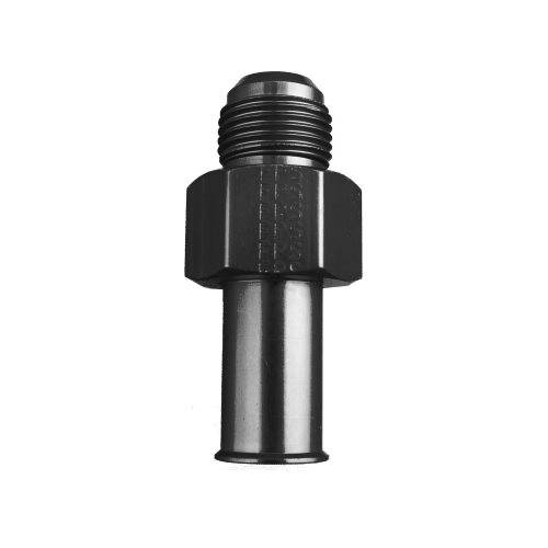 FRA491991-BL - Fragola Ford EFI Fuel Tank Outlet Adapter,8AN Male To .570  ID Flare,Black