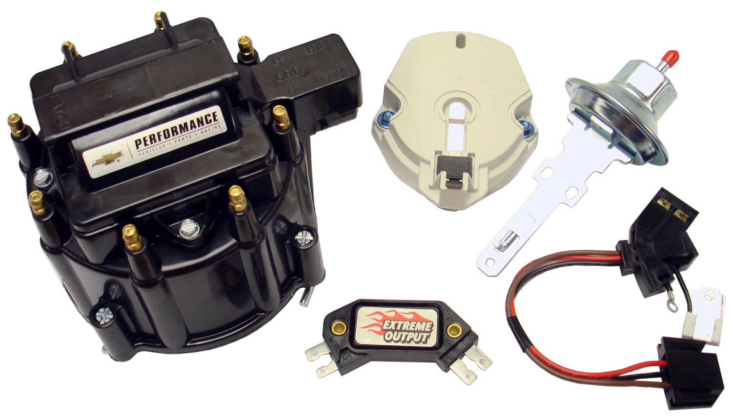 Proform Parts 141796 GM HEI Distributor TuneUp Kit, Black Cap