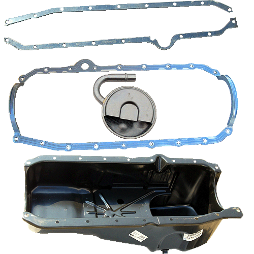 PAC-12557558 - Oil Pan Kit- ZZ4 & 1986-2000 Small Block Chevy 1 Piece Rear  Seal Applications