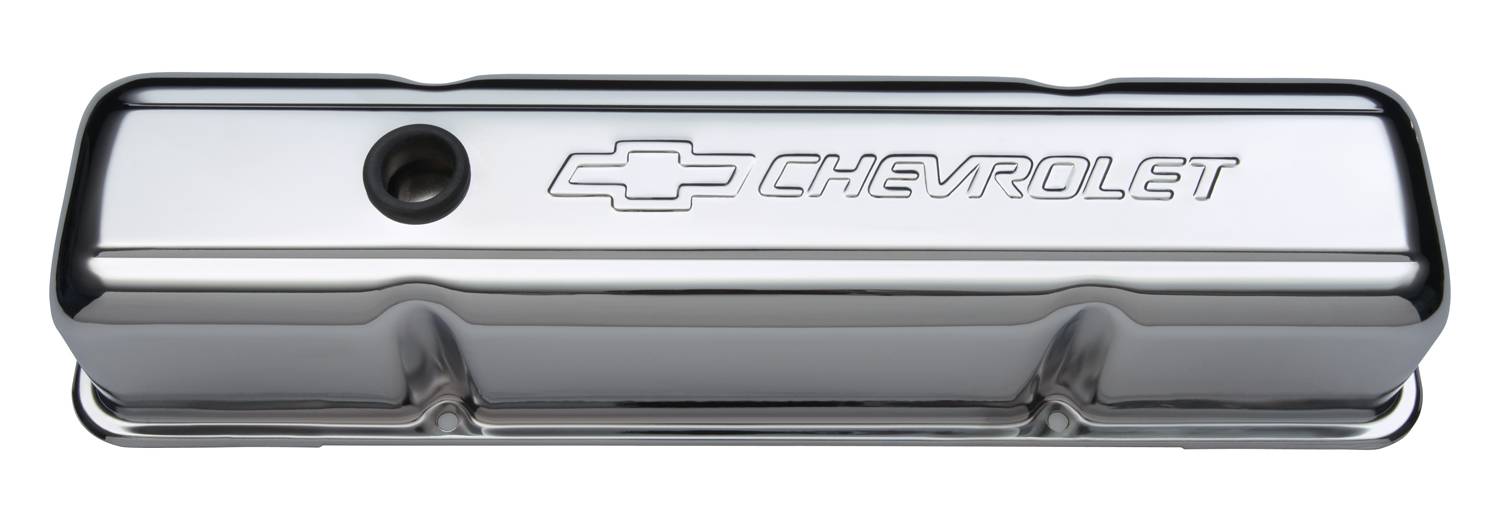 Sbc chrome on sale valve covers