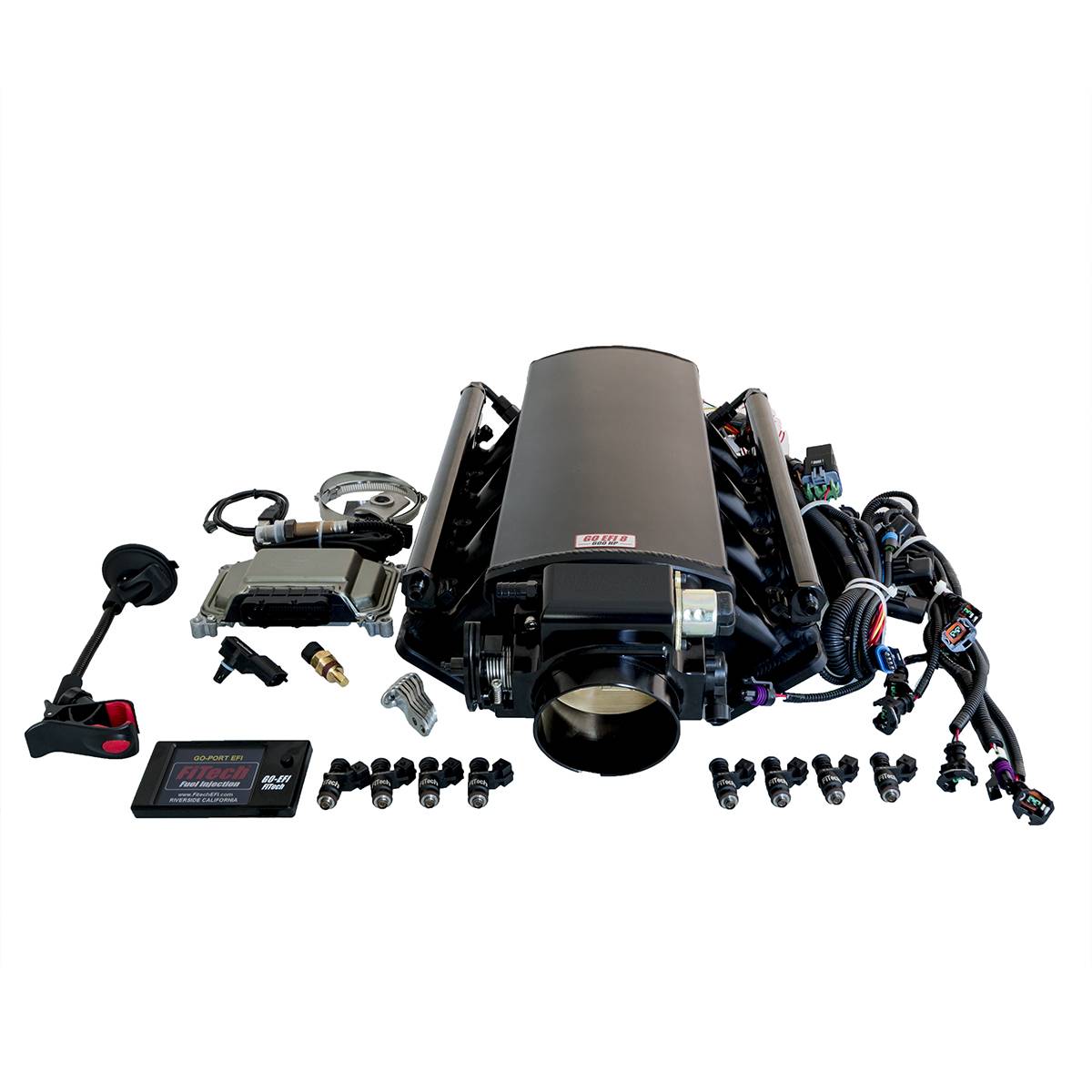 Fth Fitech Fuel Injection Ultimate Ls Kit For Ls3 L92 500 Hp W O Tran Control Fitech Fuel Injection