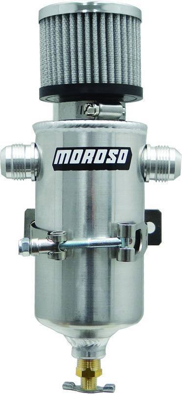 MOR85469 - Moroso Breather Tank, -12AN Fitting Moroso Performance