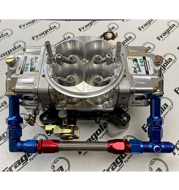 Carburetor Fuel Line Kit Single Inlet Holley -6 X 9/16-24 Fragola 920001