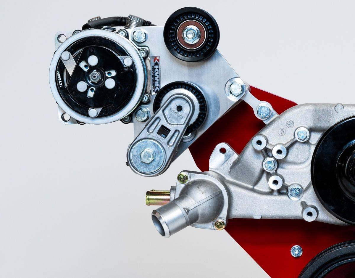 Kwik Performance K10472 WideMount AC Relocation Bracket Chevy Truck