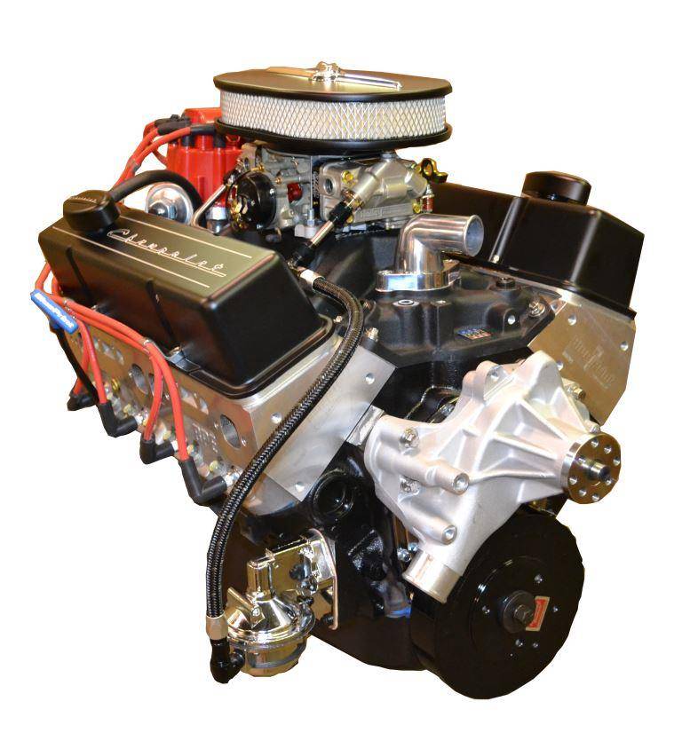 Small Block Crate Engine by Pace Performance 350CID 390HP Black Finish ...