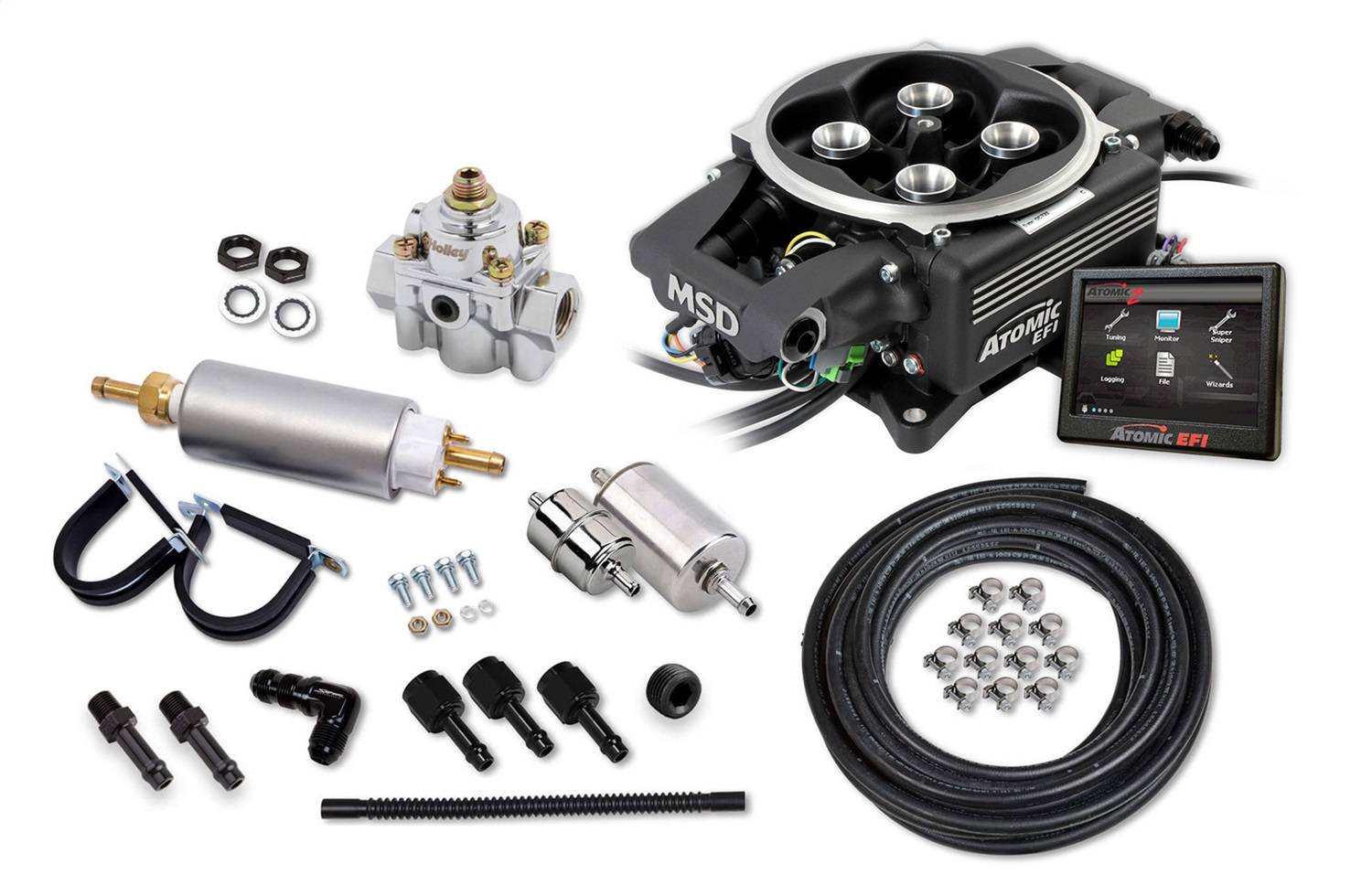 Atomic EFI Master Kit MSD Ignition 2900-2BK Pace Performance Parts