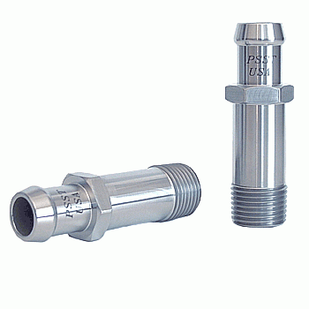 New 1037 Hose Fitting 1/2" NPT to 5/8" Barb Stainless Steel 90 Degree Heater 