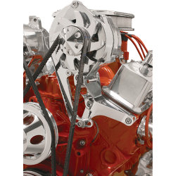 Billet Specialties - BSP11220 - Billet Specialties Bracket  Alternator Top Mount V-Groove Sbc Long Water Pump