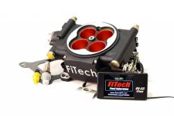 FiTech Fuel Injection - FiTech Fuel Injection 30004 Go EFI Power Adder 600HP Matte Black Finish Basic Kit