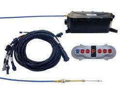 Powertrain Control Solutions - PCSA-GSM5017 - Gear Select Module Kit w/Polished Inline Horizontal Remote Configured for Hard Wired Vehicle Speed and Brake Light