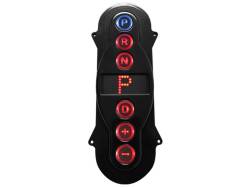 Powertrain Control Solutions - PCSA-GSM2102 - GSM Black Anodized Inline Vertical Push Button Shifter Remote