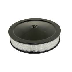 Top Street Performance - Top Street Performance Air Cleaner Kit 14 in with Muscle Car Top Paper Filter Recessed Base Black Steel SP4300BK