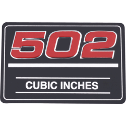 GM (General Motors) - 12363953 Valve Cover Badge 502