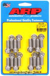 PACE Performance - ARP Header Bolt Kit 400-1204 Chevy Big Block - 3/8"X .875"- Stainless Steel- 12 Point Nuts-Qty.-16