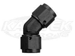 Clearance Items - FRA496208-BL - Fragola Female To Female 45 Degree Coupler,8AN,Black (800-FRA496208-BL)