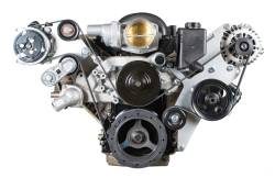 Kwik Performance - Kwik Performance K10166 Wide-Mount Alternator / Power Steering bracket Corvette LSX