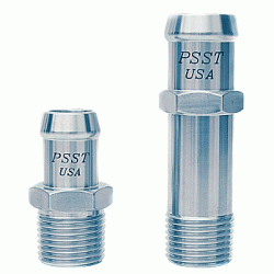 Performance Stainless Steel - Performance Stainless Steel 1009 Heater Hose Fittings, Hex, 1/2" pipe thread