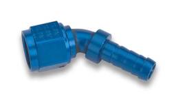 Earl's Performance - Earls Earl's Auto-Crimp Hose End - 45 Degree - Size -12 - Blue 704612ERL