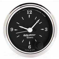 AutoMeter - AutoMeter Old Tyme Black Clock 1785