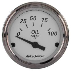 AutoMeter - AutoMeter American Platinum Electric Oil Pressure Gauge 1928