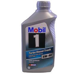 Mobil 1 - 88863410 - 5W40 Mobil Turbo Diesel Truck Oil - 1 Quart