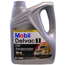 Mobil 1 - 12378522 - 5W40 Mobil Delvac ESP, Turbo Diesel Truck Oil - 1 Gallon