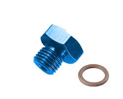 Fragola - FRA481408 -  Fragola Aluminum Port Plug, -8 (3/4-16), Blue