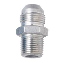 Fragola - Fragola AN Flare Male To Male Pipe Adapter,Straight, Clear, 6AN To 1/4" NPT 481606-CL