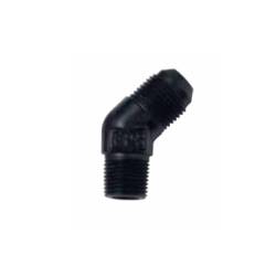 Fragola - FRA482311-BL - Fragola 45 Degree Adapter Male AN To Male Pipe,Black,10AN To 3/8" NPT